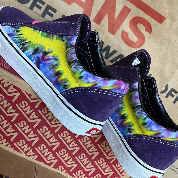 Vans Old Skool Tie Dye Mysterioso/True White Men’s sneakers - Picture 15 of 16